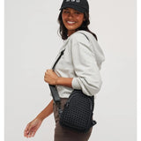 Beyond the Horizon Woven Neoprene Sling Backpack | Black