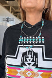 Western Layers Necklace | Navajo-Inspired Silver & Turquoise Beaded Necklace