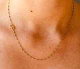 Baylor Bears BU Logo Enamel Bead Necklace – 18K Gold Plated | Green