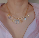 Wild Western Equestrian Multi Charm Layering Necklace