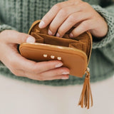 Ava Accordion Zip Around Wallet Brown
