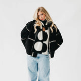 Dorthy Dot Scarf Black White