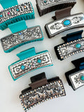 Large Western Hair Clip Claw: Horses