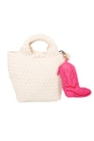 Hot Pink Western Boot Coin Purse & Bag Charm Keychain