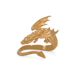 Dragon Wraparound Ring | Adjustable | Sterling Silver or Bronze | Artisan