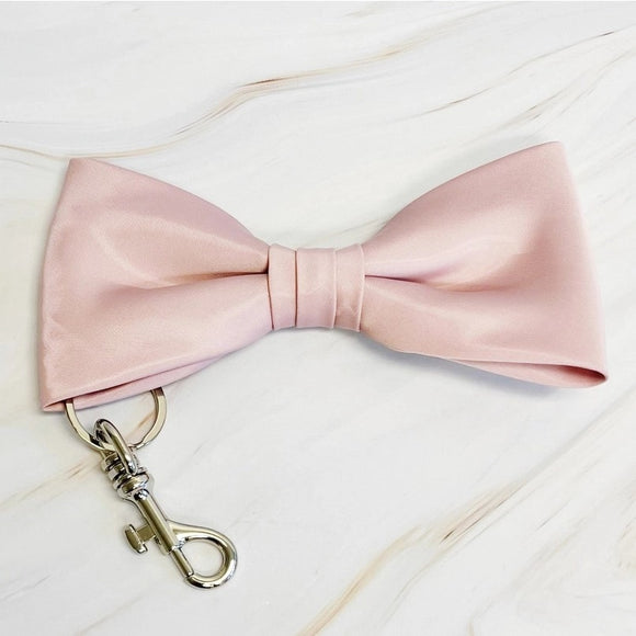 Perfect Shape Bow Key Chain Bag Charm Pink