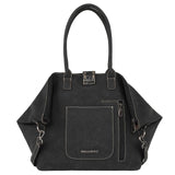 Montana West Tooled Tote Black