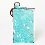 Hair-On Cowhide Leather Card Holder - Genuine Western Wallet