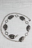 Western Chain Belt Interlocking Oval and O-Ring Design Antique Gold