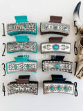 Large Western Hair Clip Claw: Horses