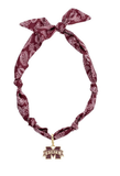 Mississippi State Bulldogs Bandana Scarf Necklace | Gold Logo Pendant