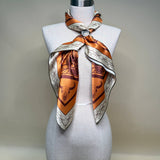 Wild West Print Scarf | 36x36 | Cinnamon