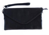 Baldwin Genuine Leather Wristlet Clutch Black