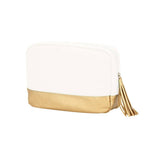 Creme Cabana Canvas Cosmetic Bag