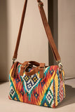 Kingston Hand-Woven Cotton & Chenille Boston Bag