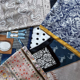 Silky Muse Khaki Paisley Satin Square Scarf