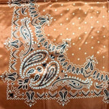 Rust Bandana Printed Western Southwestern Wild Rag Scarf Accent