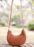 Kiara Crescent Handbag Camel Brown