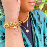 18K Gold Chain Link Bracelet – Tarnish & Water Resistant