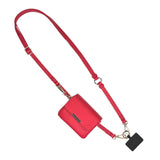 Clip & Go Unique RFID Crossbody Phone Carrier | Taupe Vegan Leather