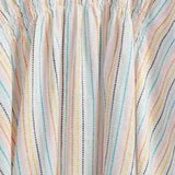 Jessica Lightweight Pin Stripe Swimsuit Cover Up White Multicolor