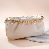 Decorative Chain and Pearl Beads Purse Bag Charm