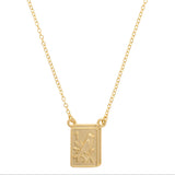 Bird Bam 24K Plated Tile Necklace