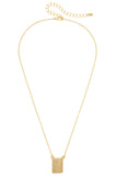 Bird Bam 24K Plated Tile Necklace