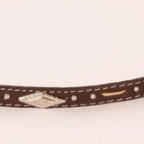 Piney Leather Hat Band – Brown | Studded Western Style