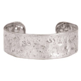 Forged From Silver Textured Cuff Bracelet