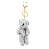 Sequin Jointed Teddy Bear Bag Charm
