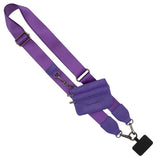 Clip & Go Phone Purse Crossbody Strap Zippered Pouch Purple