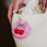 Cherry Bows Coin Purse & Bag Charm Keychain