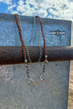 Western Braided Equestrian Horse Snaffle Bit Necklace