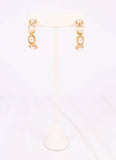 Dalma Pearl Hoop Earrings – Gold