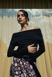 Suede Wide Belt – Black