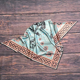 Bronc Rider Western Print Wild Rag Scarf | Mint & Blush | 36x36