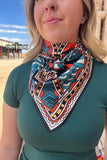 Salamanca Western Southwestern Wild Rag Scarf Accent