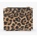 Light Grey Cheetah Print Mini Snap Wallet/Card Holder