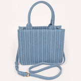 Denim Handle Tote Bag