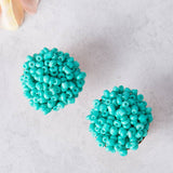 Throw the Confetti Stud Earrings Turquoise
