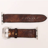 American Darling Turquoise Feather Leather Apple Watch Band