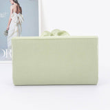 Satin Flower Party Clutch – Ivory Beige