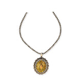 Oracle Mine Concho Medallion Necklace
