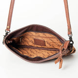 American Darling Becca Croco Leather Crossbody Bag – Hand-Tooled Western