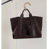 Slouchy Tote Bag – Large Capacity Everyday Carry Coffee Brown
