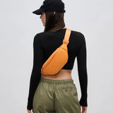 Aim High Woven Neoprene Belt Bag Fanny Pack Sling Bag Orange