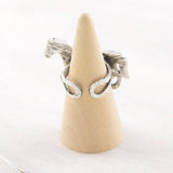 Aztec Horse Cuff Ring | Silver