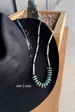 Westbound Necklace | Turquoise & White Beaded Western Statement Necklace