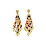 Empowerment Rising Artisan Beaded Drop Earrings